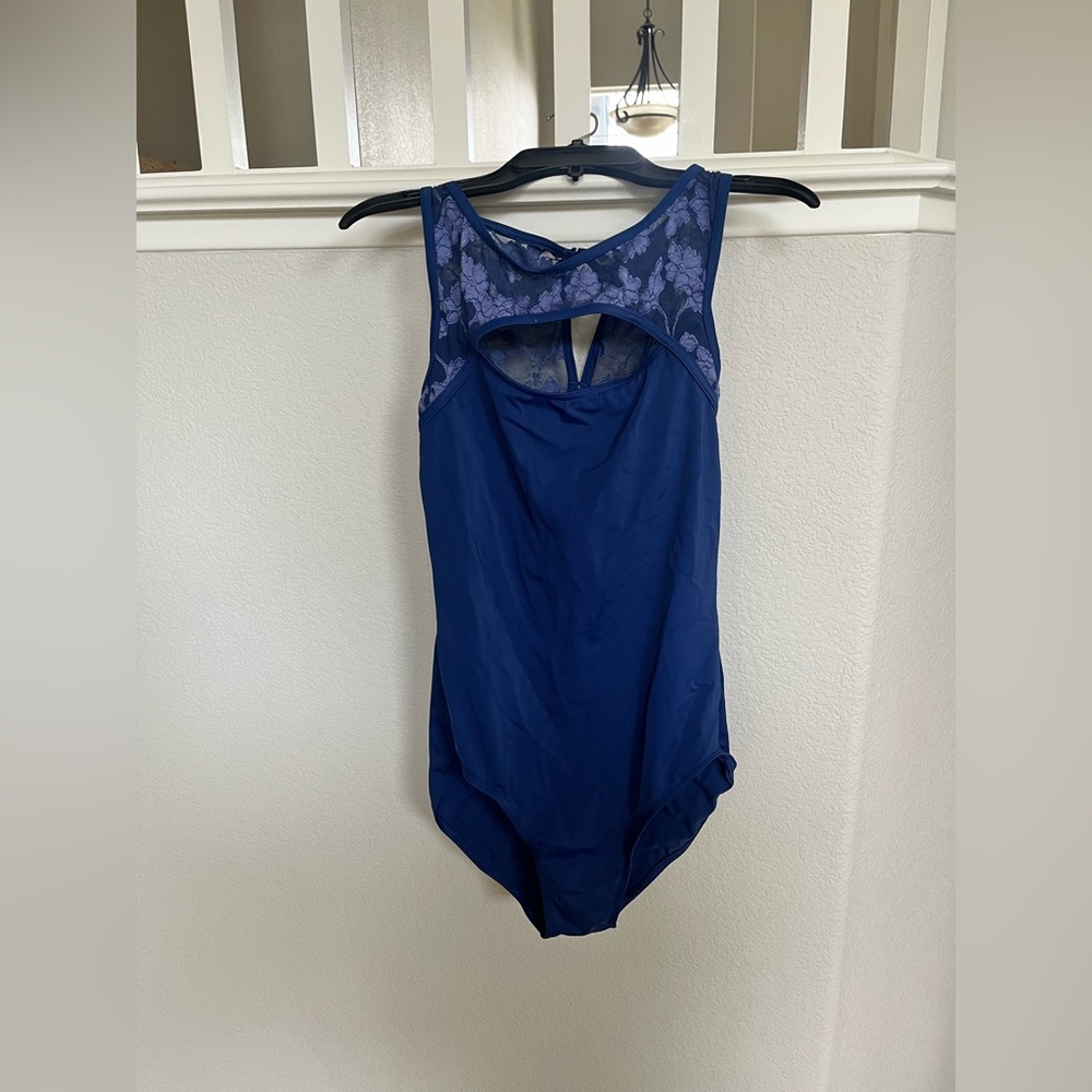 Large navy blue leotard
